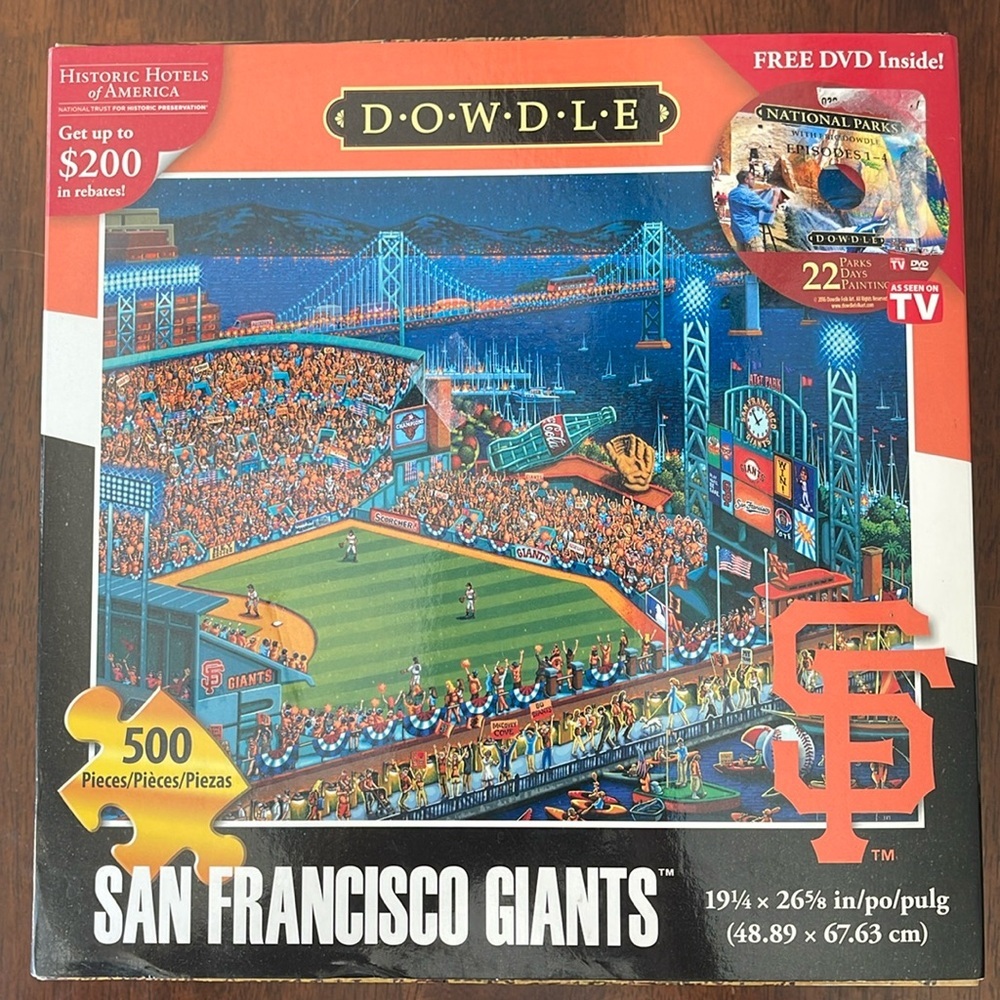 Dowdle San Francisco Giants 500 Piece Puzzle MLB Baseball